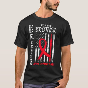 Camiseta Aceitação Vermelho em vez disso Use Vermelho Em ve