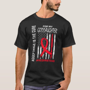 Camiseta Aceitação Vermelhoemvez Em vez de Vermelho Autismo