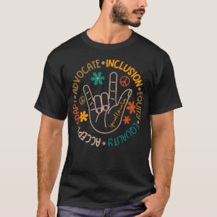 Camiseta Aceitar Adaptar Defender Inclusão Equidade Autismo