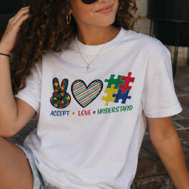 Camiseta Aceitar Amar Entender, Conscientização do Autismo