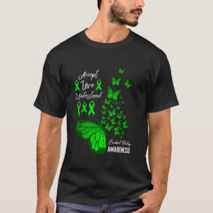 Camiseta Aceitar Amor Entender Borboleta Paralisia Cerebral
