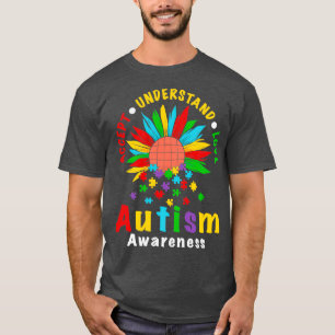 Camiseta Aceitar Compreender a Consciência do Autismo do Am