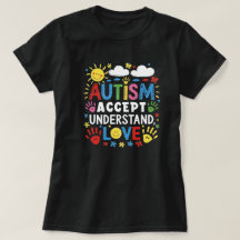 Aceitar Compreender Amar Autismo Impressões de Mão
