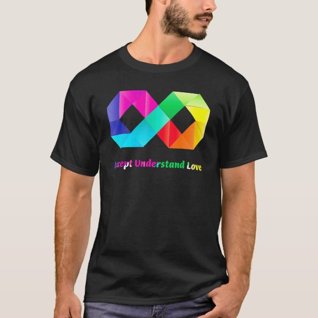 Camiseta Aceitar Compreender Amar Infinito Consciência do A (Frente)