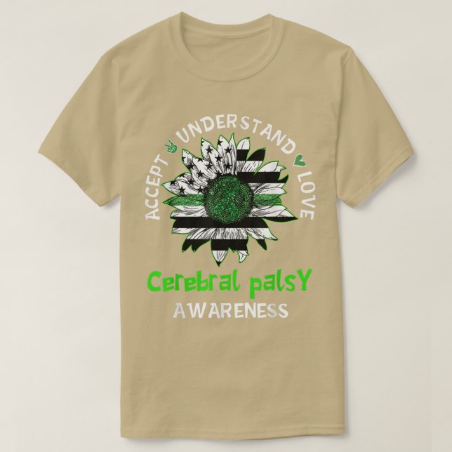Camiseta Aceitar Compreender Amor Cerebral De Girassol Aw (Frente do Design)
