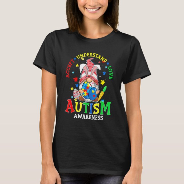 Camiseta Aceitar Compreender Atenção ao Autismo do Amor Les (Frente)
