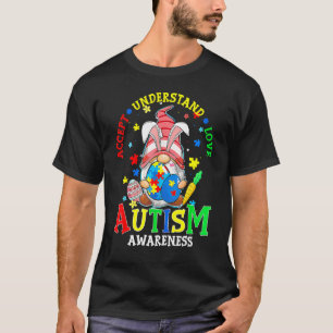Camiseta Aceitar Compreender Atenção ao Autismo do Amor Les