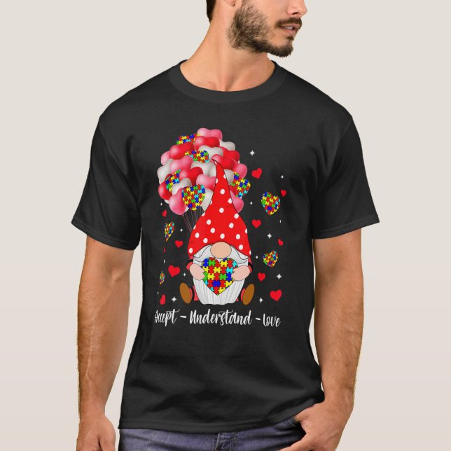 Camiseta Aceitar Compreender Atenção ao Autismo do Amor Val (Frente)