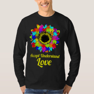 Camiseta Aceitar Compreender Autismo Atenção Ao Amor