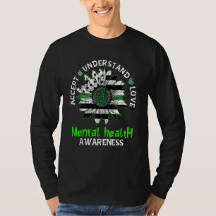 Camiseta Aceitar Compreender O Amor A Saúde Mental Do Giras