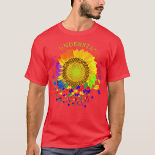 Camiseta Aceitar Compreender O Amor Autismo Girassol Sensib