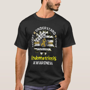 Camiseta Aceitar Compreender O Amor Endometriose De Girasso