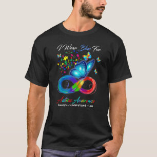 Camiseta Aceitar Entender Amar Borboleta Infinito Autismo A
