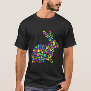 Camiseta Aceitar Entender Amar Bunny Conscientização do Aut
