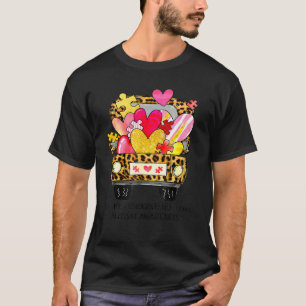 Camiseta Aceitar Entender Amar Consciência do Autismo Apoia
