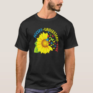 Camiseta Aceitar Entender Amar Consciência do Autismo Giras