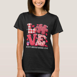Camiseta Aceitar Entender Amar Conscientização do Autismo D