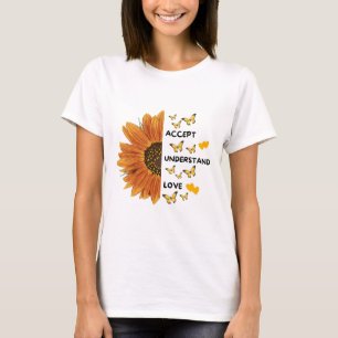 Camiseta Aceitar, Entender, Amor