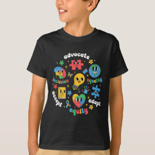 Camiseta Aceitar o Adaptar Advocate Inclusão Autismo Sensib