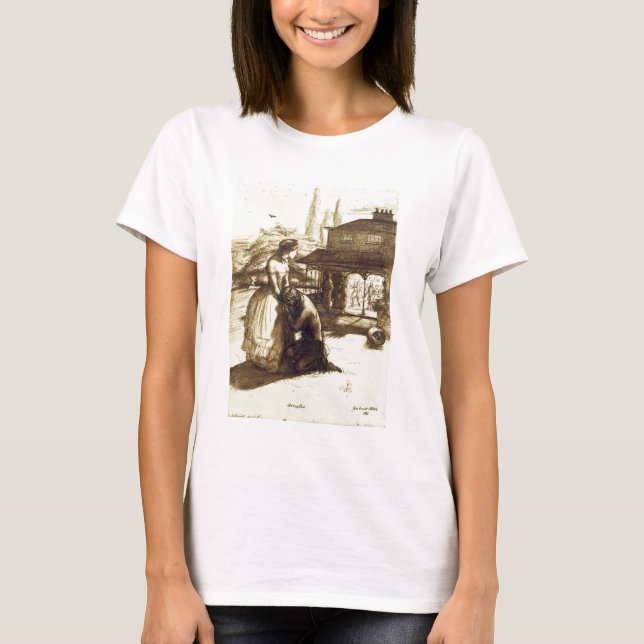 Camiseta Aceite, 1853 (tinta caneta e castanha no papel) (Frente)