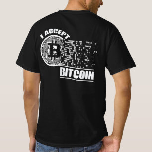 Camiseta Aceito o Crypto Bitcoin