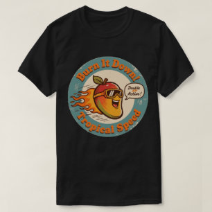 Camiseta Acelerador Tropical de Velocidade Funny Mango Race