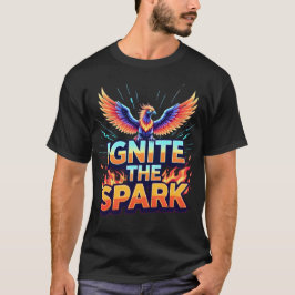 Camiseta Acenda a Centelha Desenho Fênix