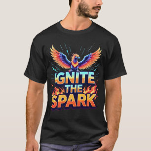 Camiseta Acenda a Centelha Desenho Fênix