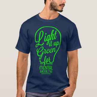 Camiseta Acenda-A Com Consciência Mental Verde Arco-Íris