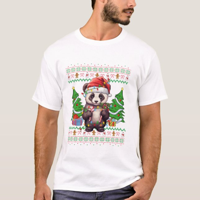 Camiseta Acende A Árvore Xmas Feia (Frente)