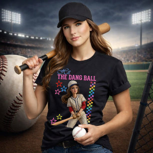 Camiseta Acerta a Bola, Caramba! Boneca de Mãe de Jogador d