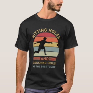 Camiseta Acertando Buracos e Esmagando Almas - Cornhole