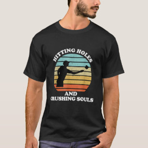 Camiseta Acertando Buracos E Esmagando Almas Cornhole Diver