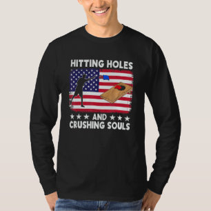 Camiseta Acertando Buracos e Esmagando Almas Equipe de Co