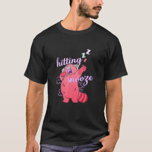Camiseta Acertando Soneca Gato Relógio Alarme Dormindo Sone