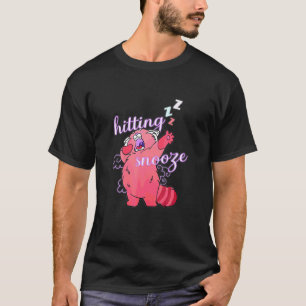 Camiseta Acertando Soneca Gato Relógio de Alarme Dormindo S