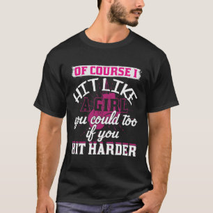 Camiseta Acerte Como Uma Garota Chute Boxe Diverti
