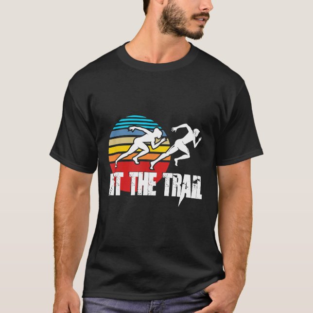 Camiseta Acerte o presente do corredor da Trail Cross para  (Frente)
