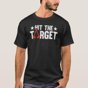 Camiseta Acerte Os Eixos De Aterros De Aterro De Ax Alvo