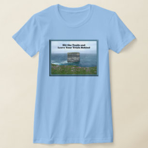 Camiseta Acerte os trilhos e deixe sua avaliação para trás