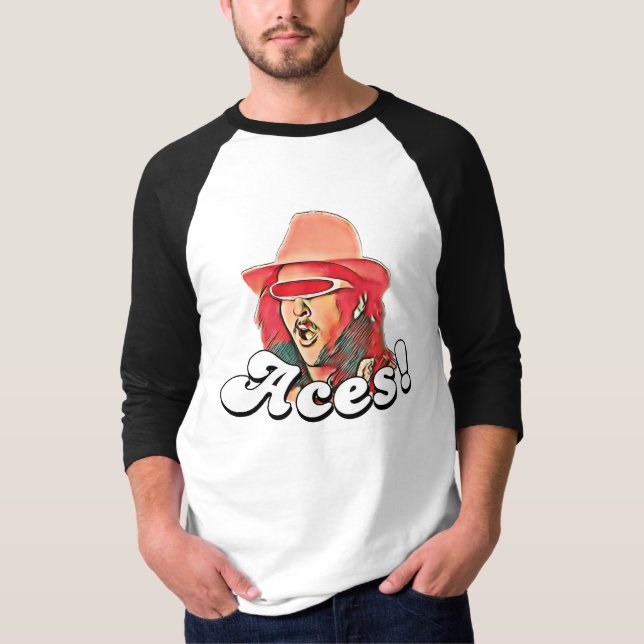 Camiseta Aces: Cor, Logotipo Central (Frente)