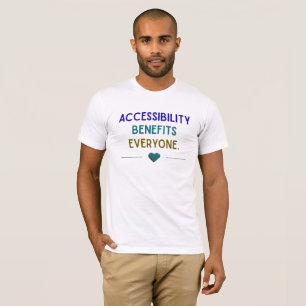 Camiseta Acessibilidade Beneficia Todos Inclusivo