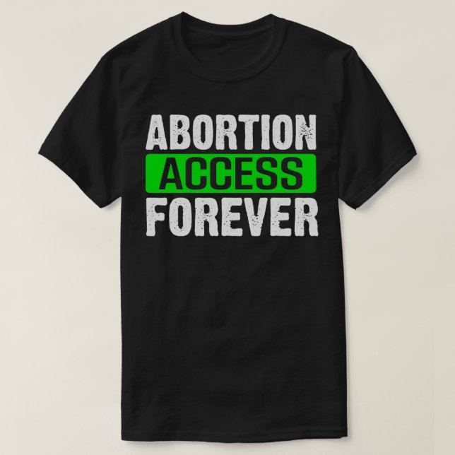 Camiseta acesso abortado para sempre (Frente do Design)