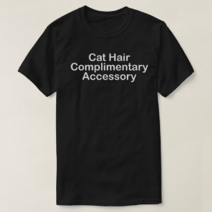 Camiseta acessório complementar de pelo de gato