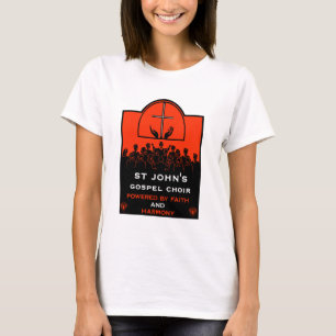 Camiseta Acessório de Igreja do Coro Gospel