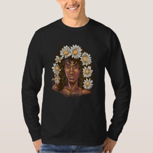 Camiseta Acessórios africanos de cabelo Flores Gardener Gar