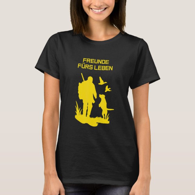 Camiseta Acessórios caçadores de cães cães selvagens gansos (Frente)