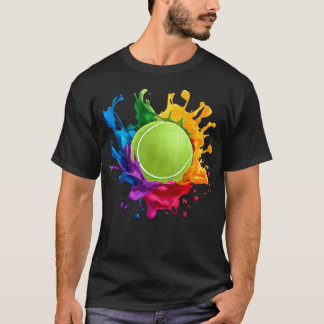 Camiseta Acessórios Coloridos de Tênis Esportivos Para