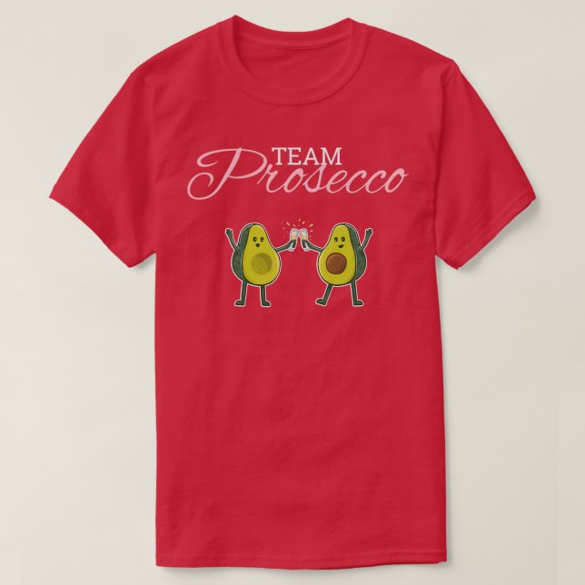Camiseta Acessórios da Equipe Prosecco JGA para solteiros 1 (Frente do Design)