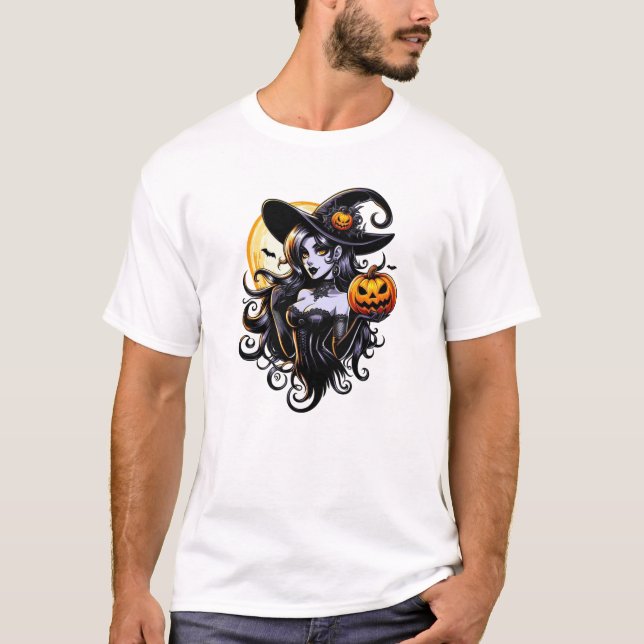 Camiseta Acessórios de bruxas gótica (Frente)